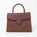 Herisson Firenze Borsa in Ecopelle con Chiusura a Quadrifoglio e Hardware Oro - Stile Donna Bags