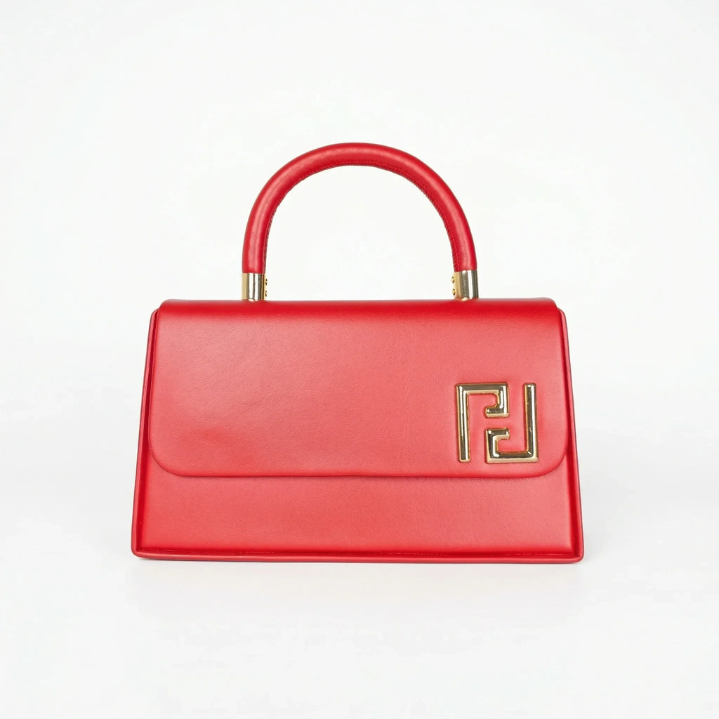Herisson Firenze Mini Satchel con Top Handle in Ecopelle e Hardware Oro - Stile Donna Bags