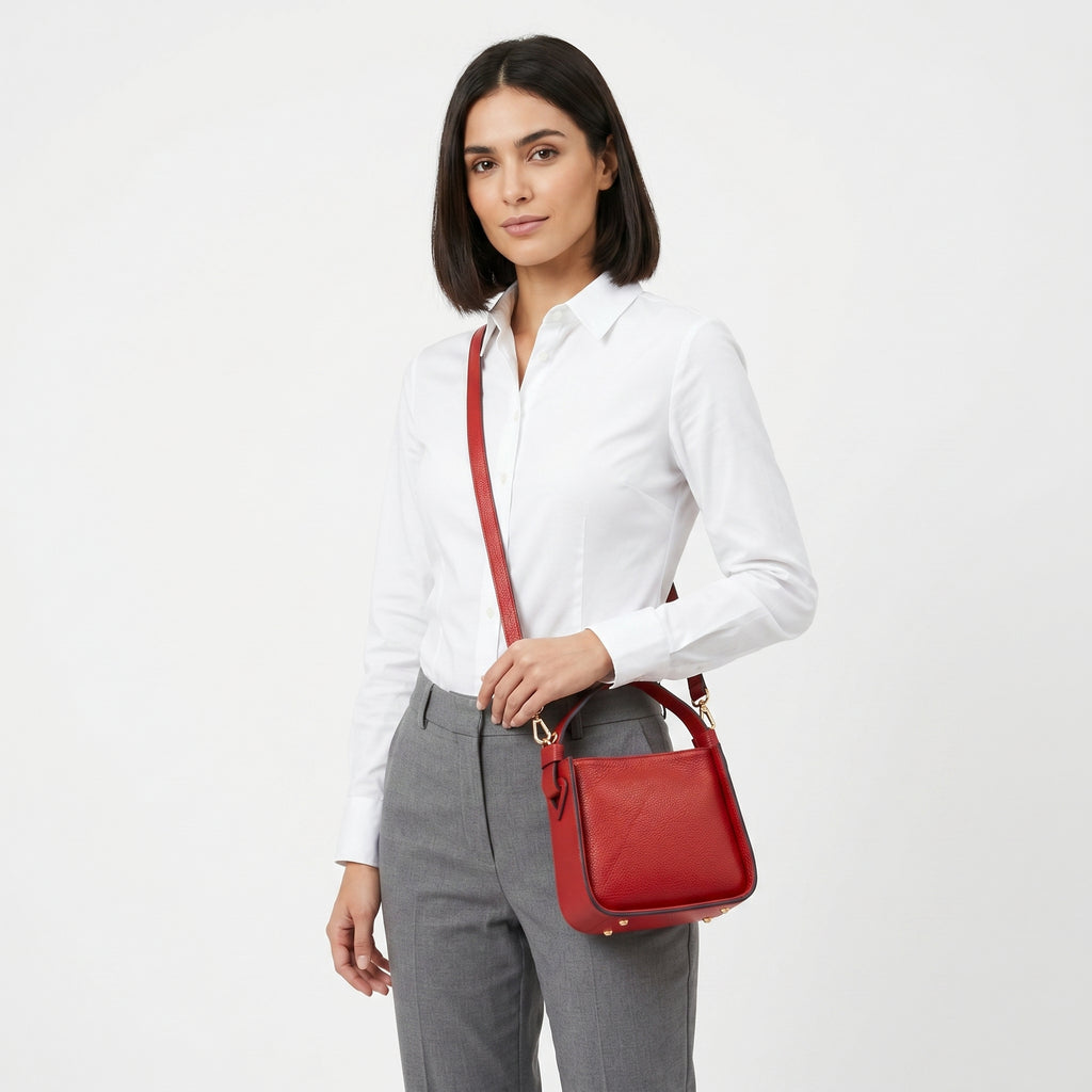 Holo Borsa a Mano in Vera Pelle Made in Italy - Stile Donna Bags