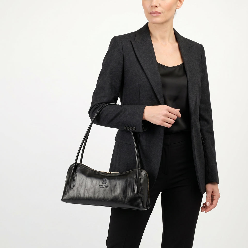 Lucy Borsa a Tracolla in Vera Pelle Made in Italy - Stile Donna Bags