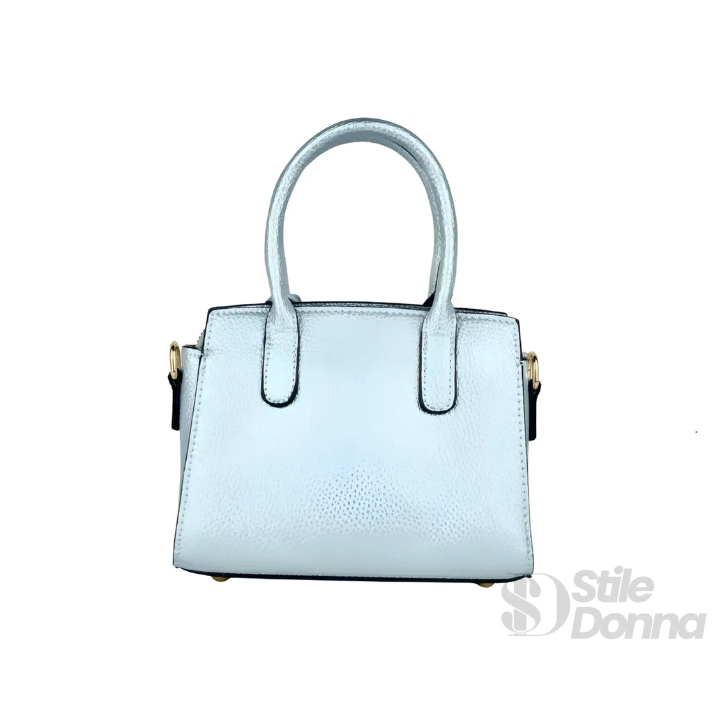Mini Bag in Ecopelle con Tracolla Removibile e Finiture Oro - Stile Donna Bags