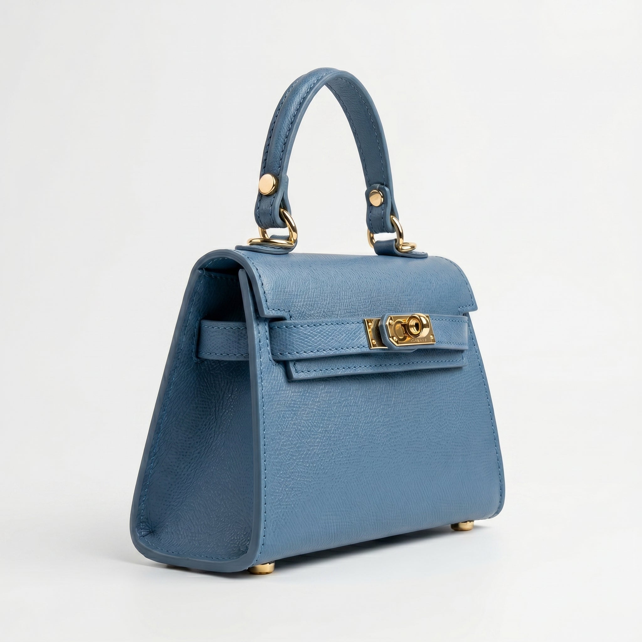 Mini Beky Borsa in Vera Pelle con Tracolla Regolabile e Chiusura Rotante - Stile Donna Bags