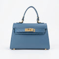 Mini Beky Borsa in Vera Pelle con Tracolla Regolabile e Chiusura Rotante - Stile Donna Bags