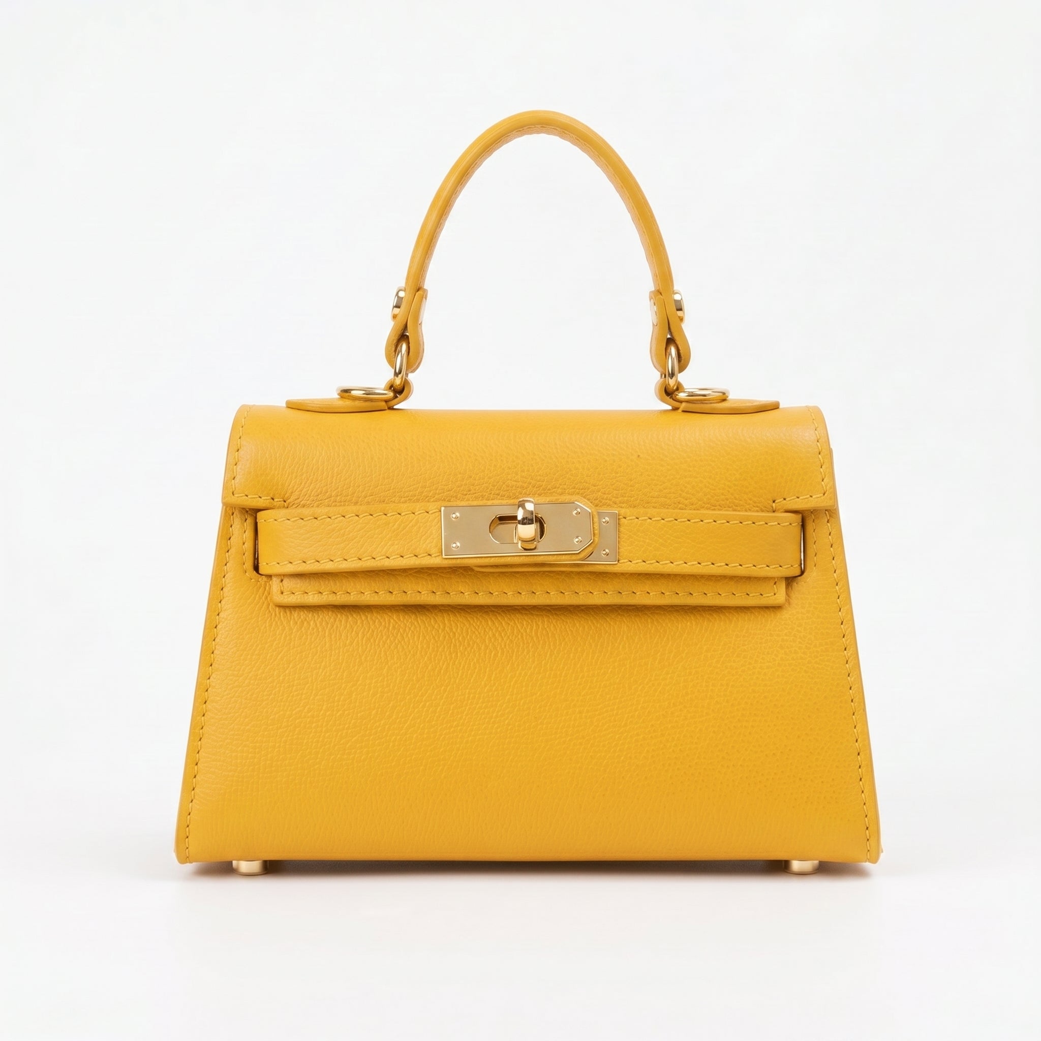 Mini Beky Borsa in Vera Pelle con Tracolla Regolabile e Chiusura Rotante - Stile Donna Bags