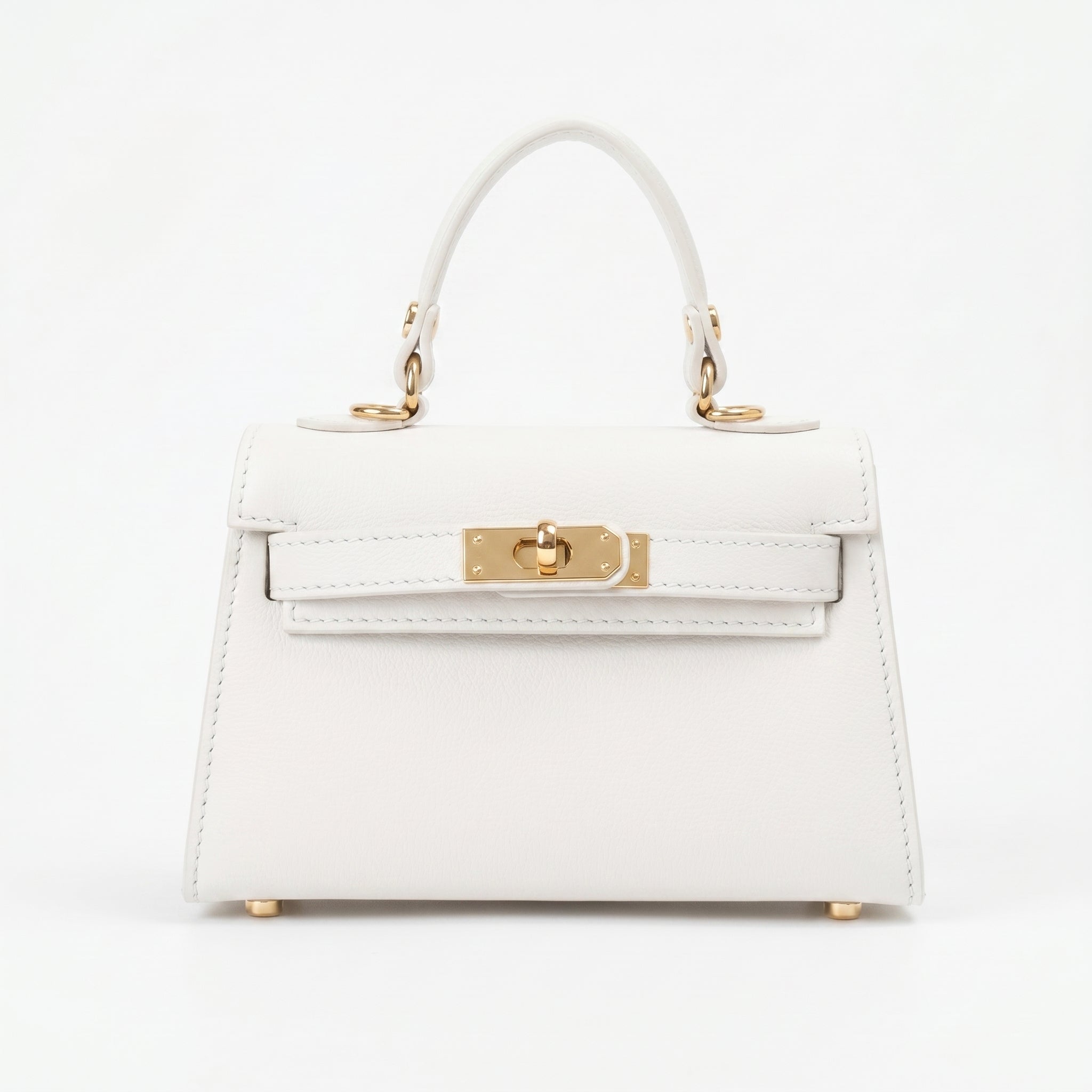 Mini Beky Borsa in Vera Pelle con Tracolla Regolabile e Chiusura Rotante - Stile Donna Bags