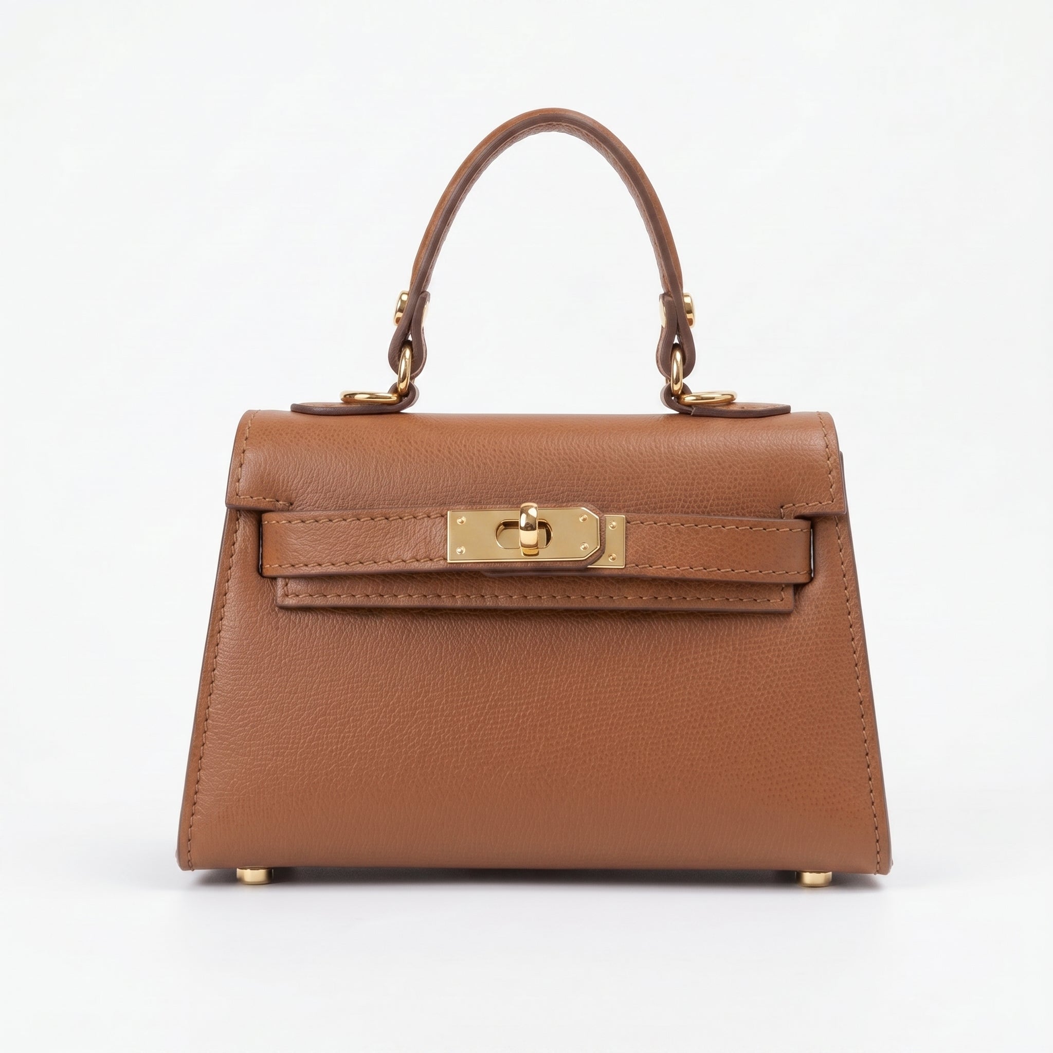 Mini Beky Borsa in Vera Pelle con Tracolla Regolabile e Chiusura Rotante - Stile Donna Bags