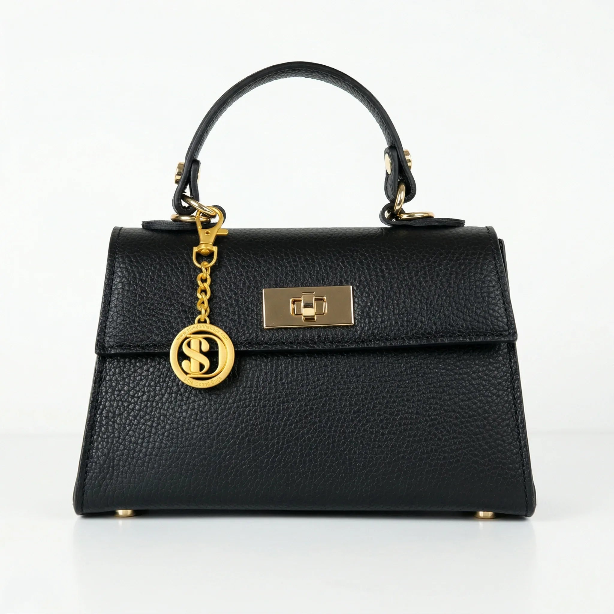 Mini Borsa Veron in Vera Pelle con Tracolla Rimovibile - Stile Donna Bags