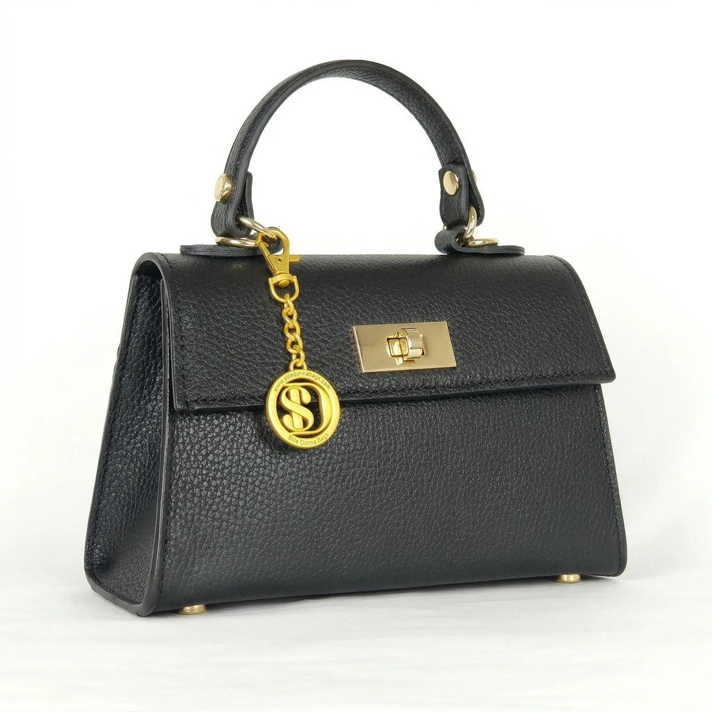 Mini Borsa Veron in Vera Pelle con Tracolla Rimovibile - Stile Donna Bags