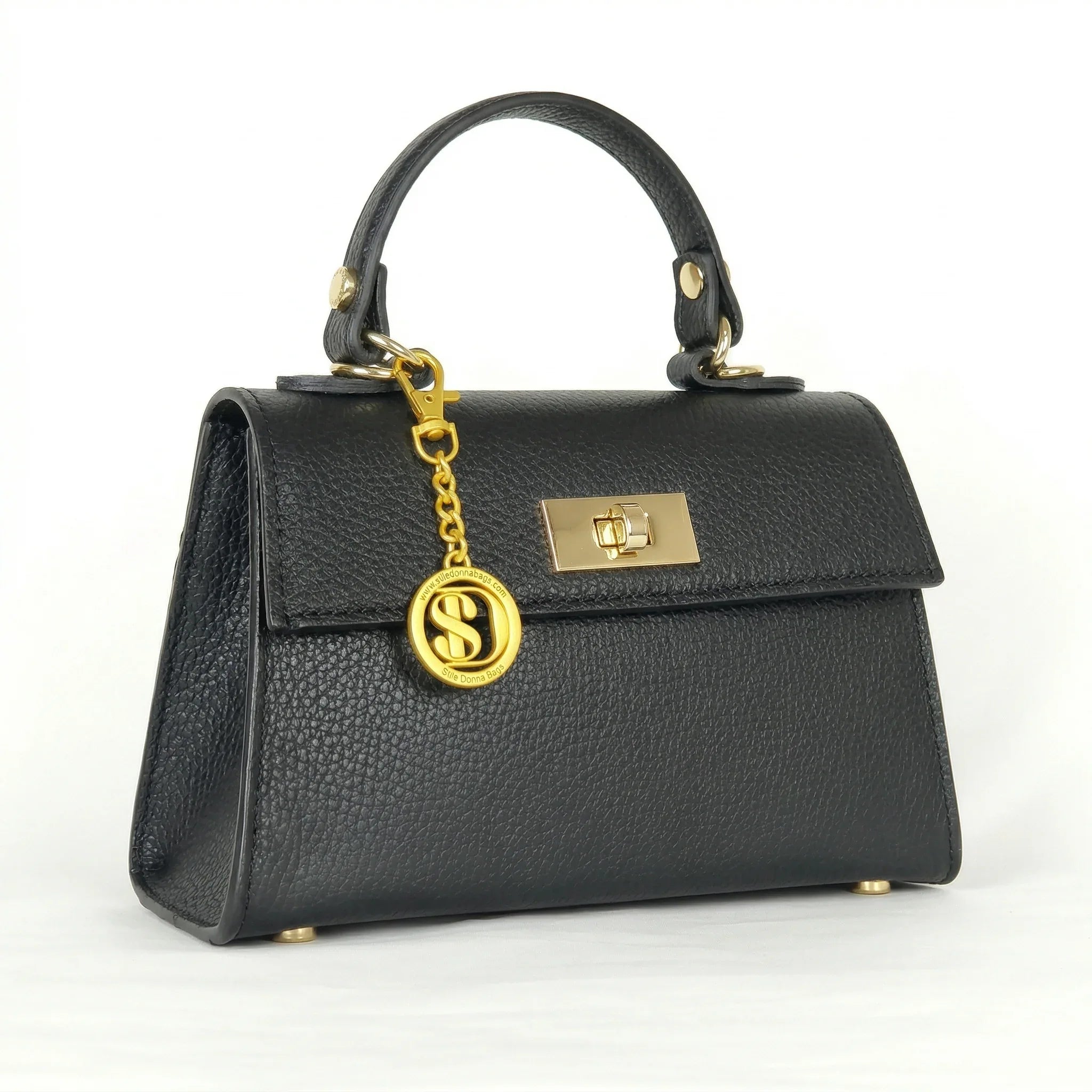Mini Borsa Veron in Vera Pelle con Tracolla Rimovibile - Stile Donna Bags