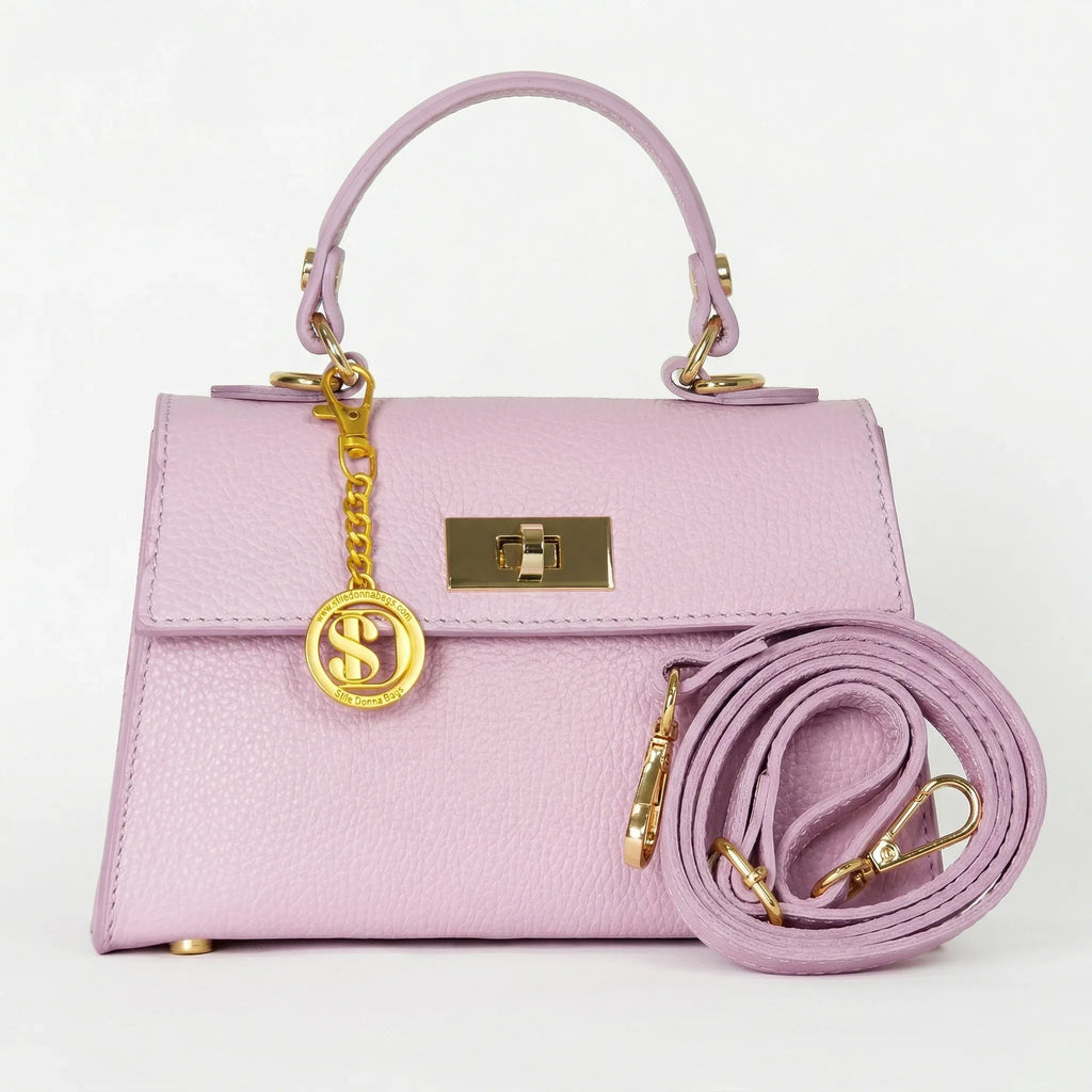 Mini Borsa Veron in Vera Pelle con Tracolla Rimovibile - Stile Donna Bags