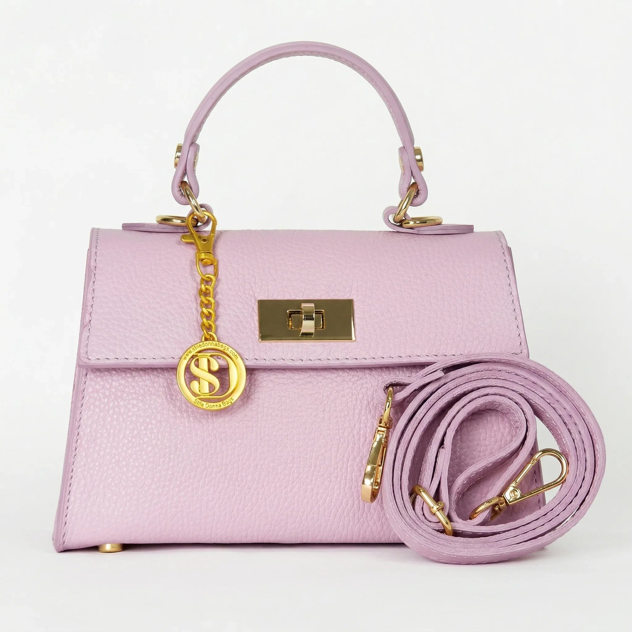 Mini Borsa Veron in Vera Pelle con Tracolla Rimovibile - Stile Donna Bags
