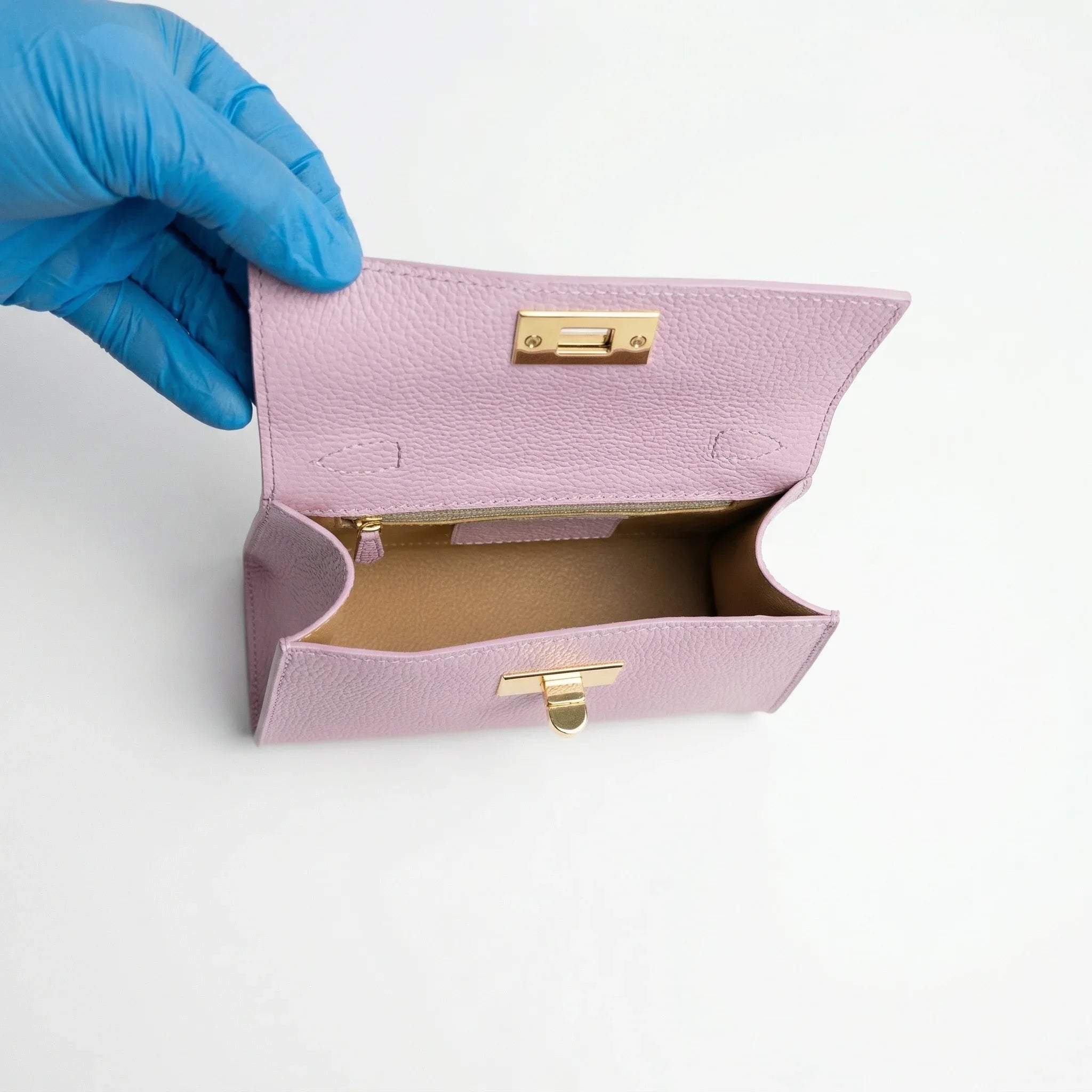 Mini Borsa Veron in Vera Pelle con Tracolla Rimovibile - Stile Donna Bags