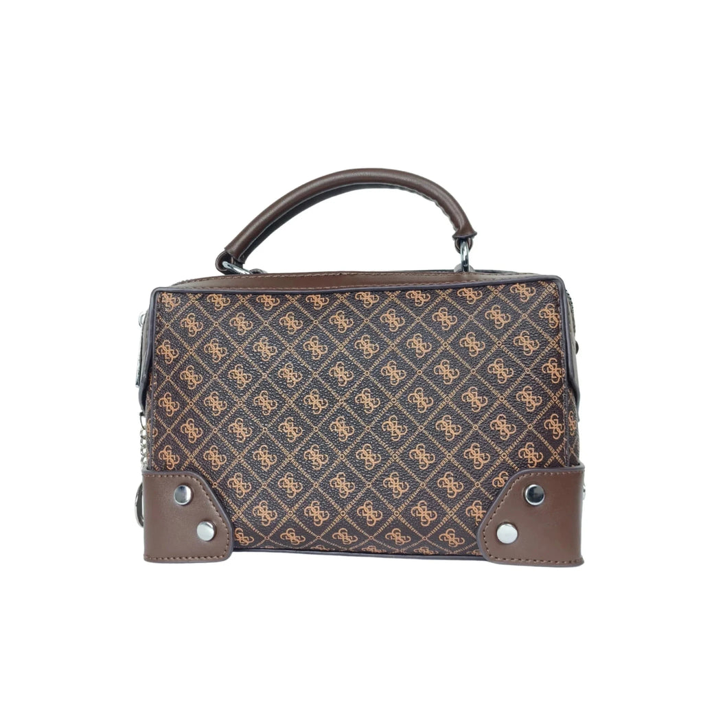Mini Borsa da Medico in Ecopelle con Monogramma - Stile Donna Bags
