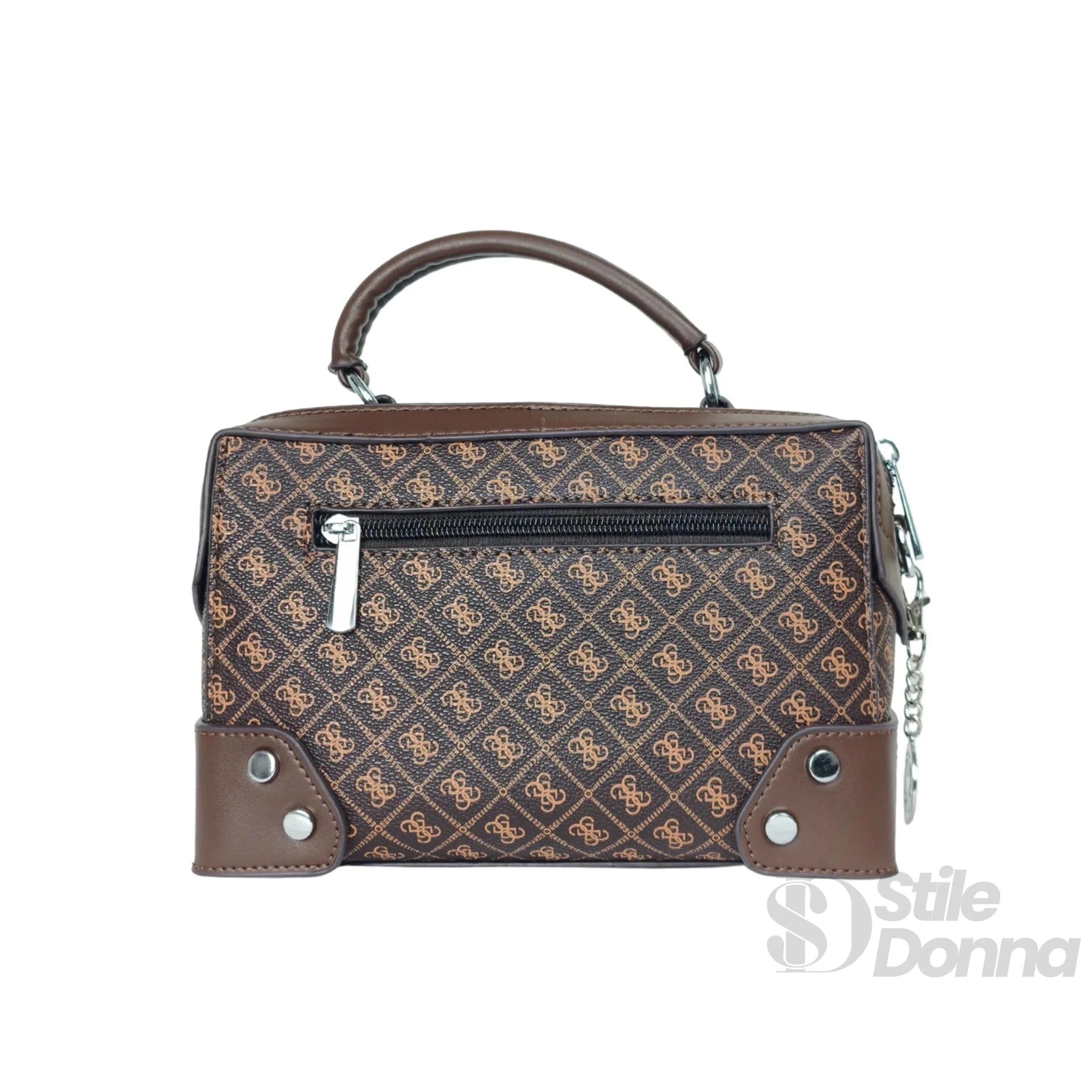 Mini Borsa da Medico in Ecopelle con Monogramma - Stile Donna Bags