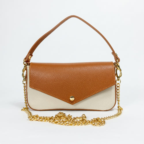 Monica Borsa a Secchiello in Vera Pelle con Tracolla Made in Italy - Stile Donna Bags