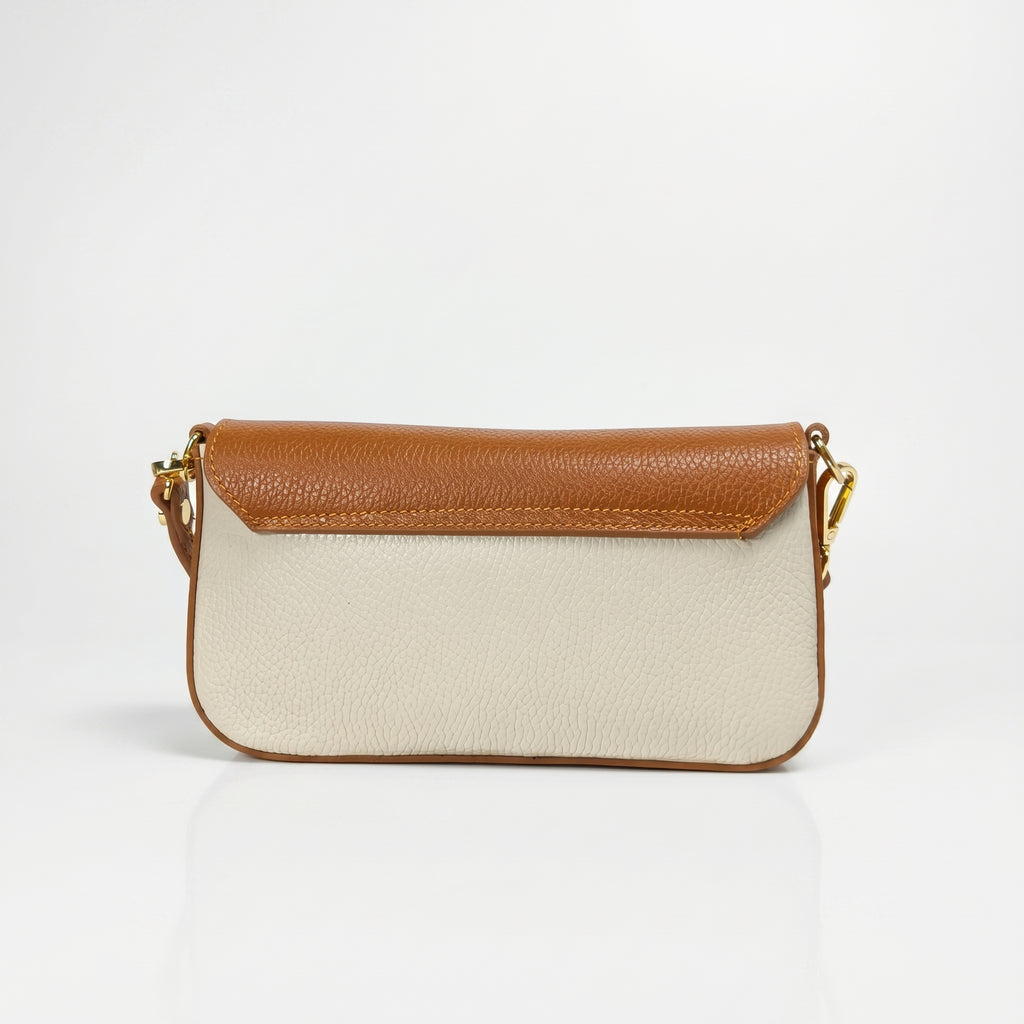 Monica Borsa a Secchiello in Vera Pelle con Tracolla Made in Italy - Stile Donna Bags