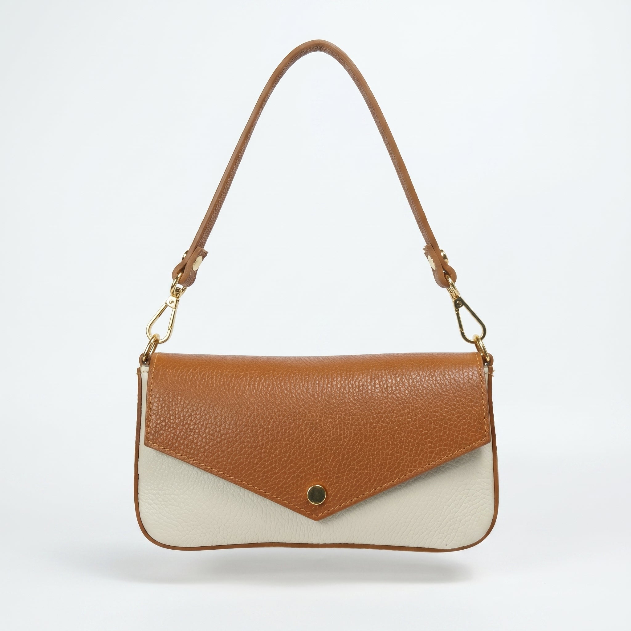 Monica Borsa a Secchiello in Vera Pelle con Tracolla Made in Italy - Stile Donna Bags