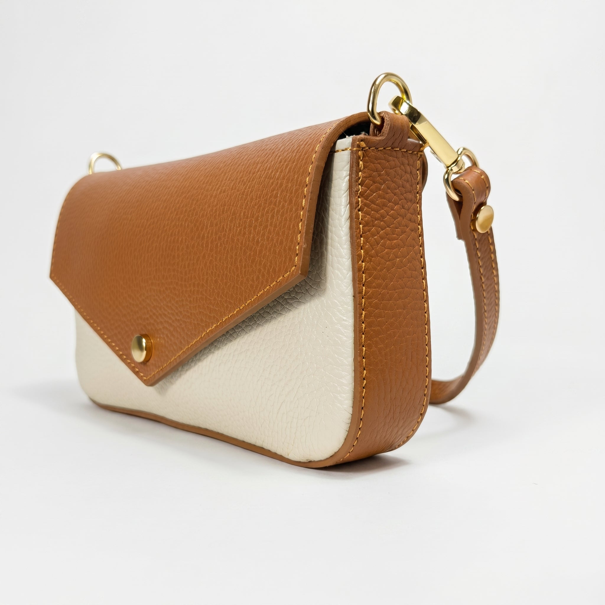 Monica Borsa a Secchiello in Vera Pelle con Tracolla Made in Italy - Stile Donna Bags