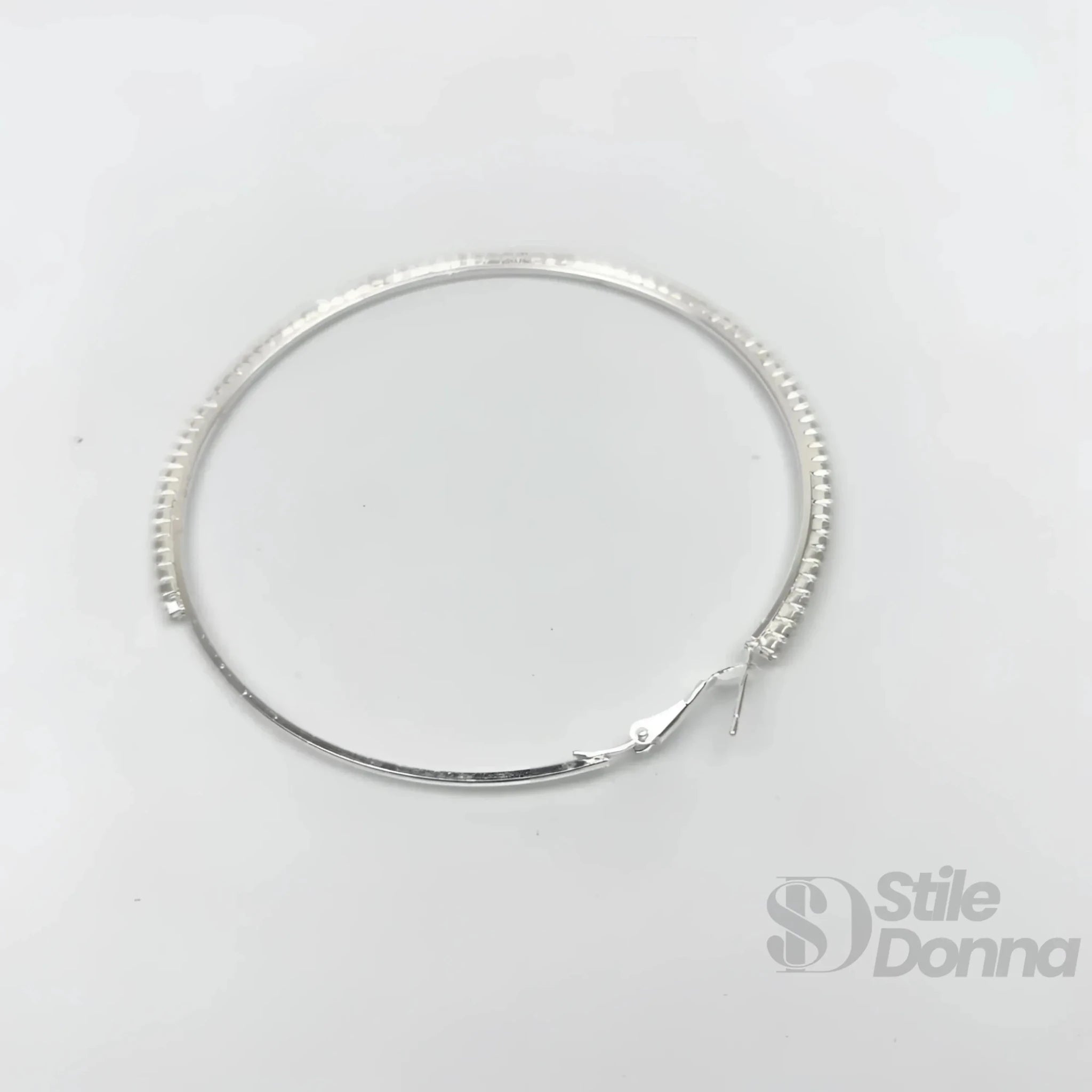 Orecchini a Cerchio Testurizzati in Oro e Argento di Lusso - Stile Donna Bags