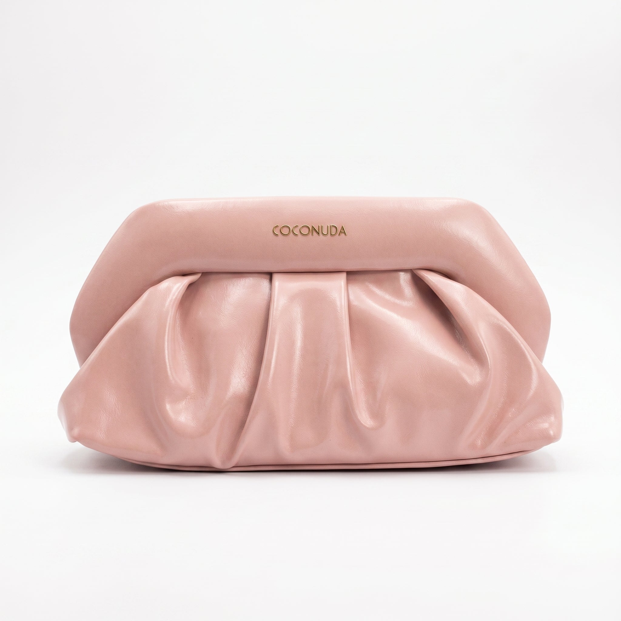 Coconuda Pochette Drappeggiata con Chiusura a Clip - Stile Donna Bags