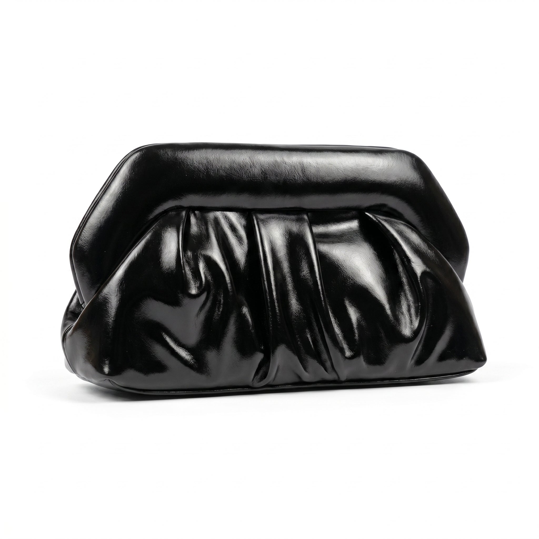 Coconuda Pochette Drappeggiata con Chiusura a Clip - Stile Donna Bags