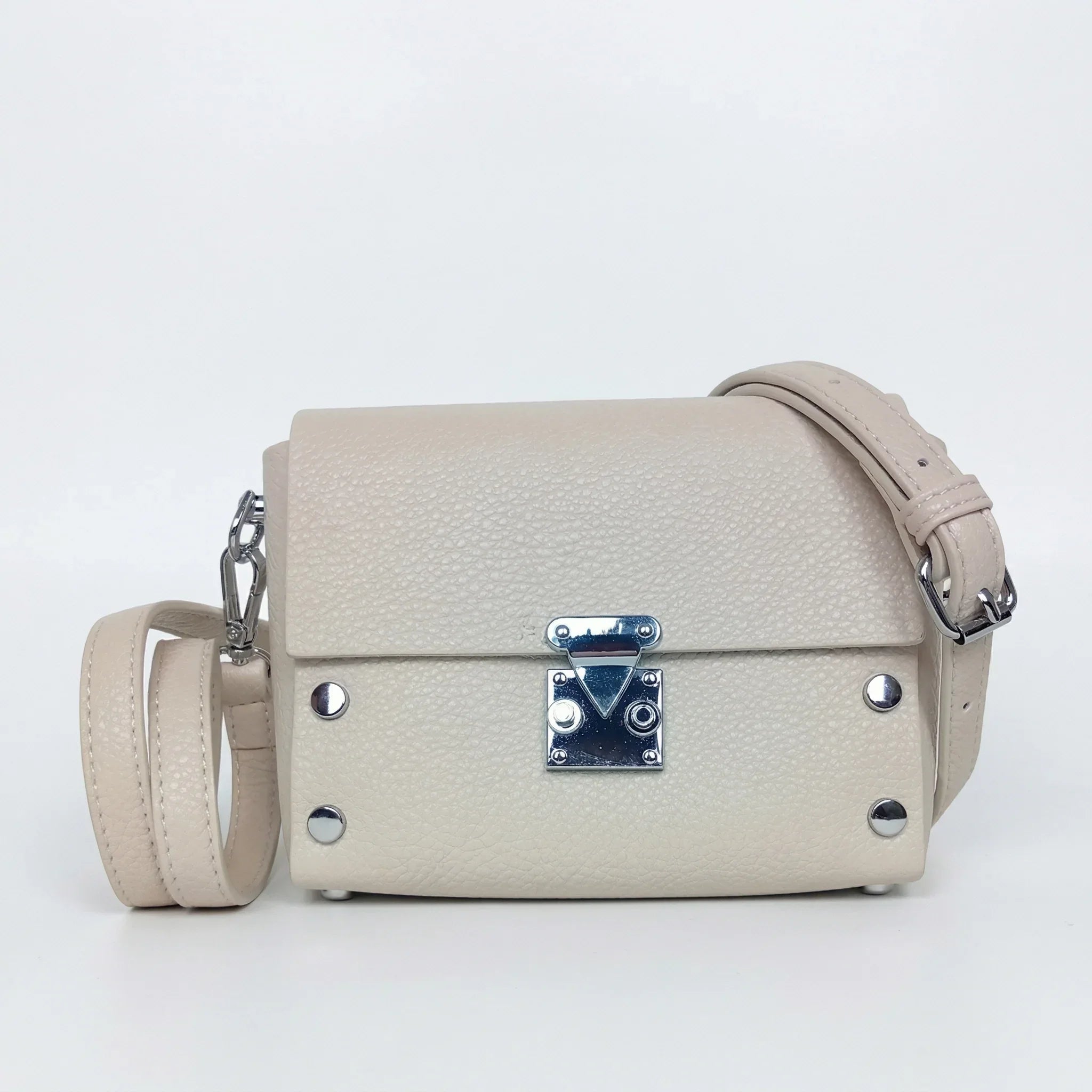 Pochette a Tracolla in Ecopelle con Finiture Argento - Stile Donna Bags