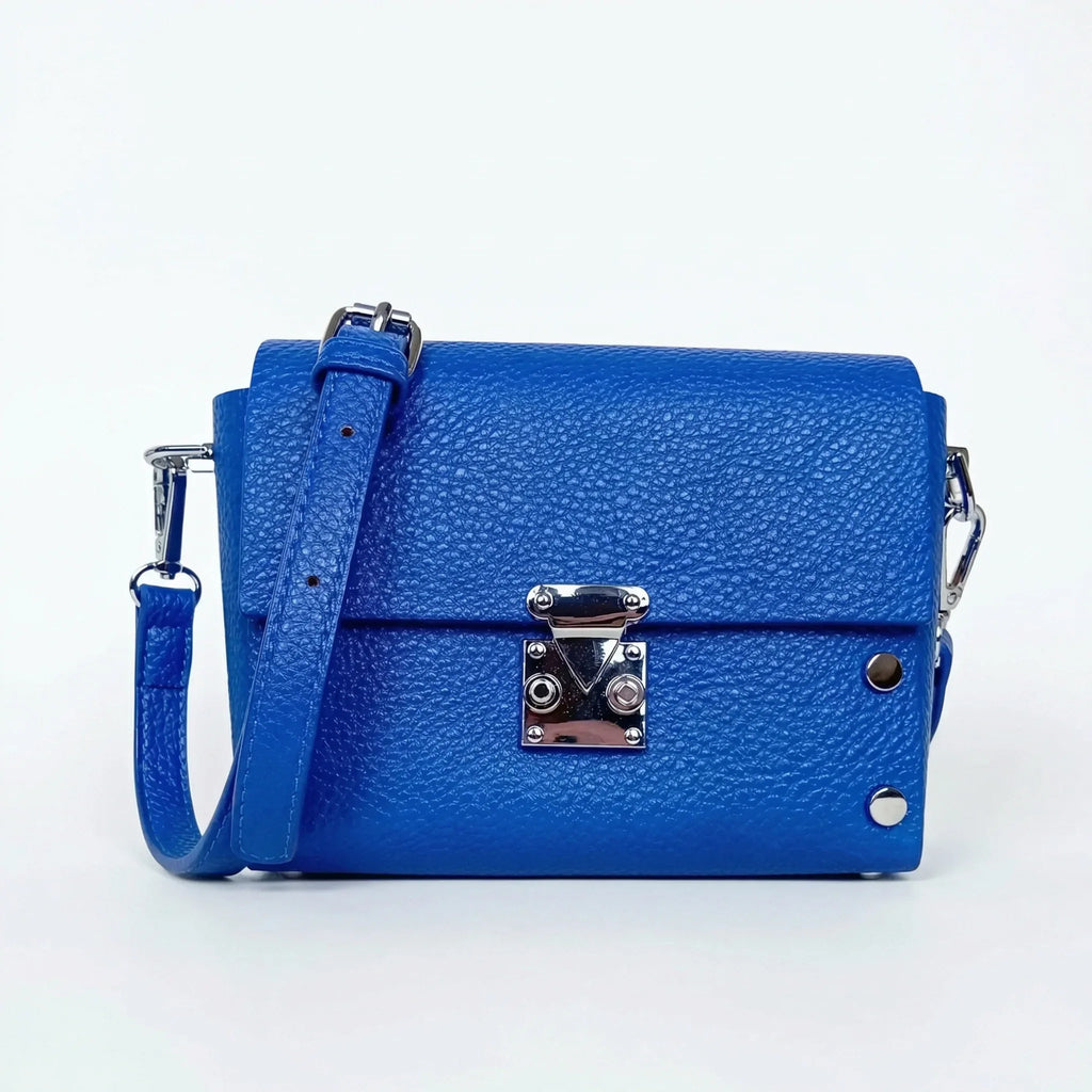 Pochette a Tracolla in Ecopelle con Finiture Argento - Stile Donna Bags