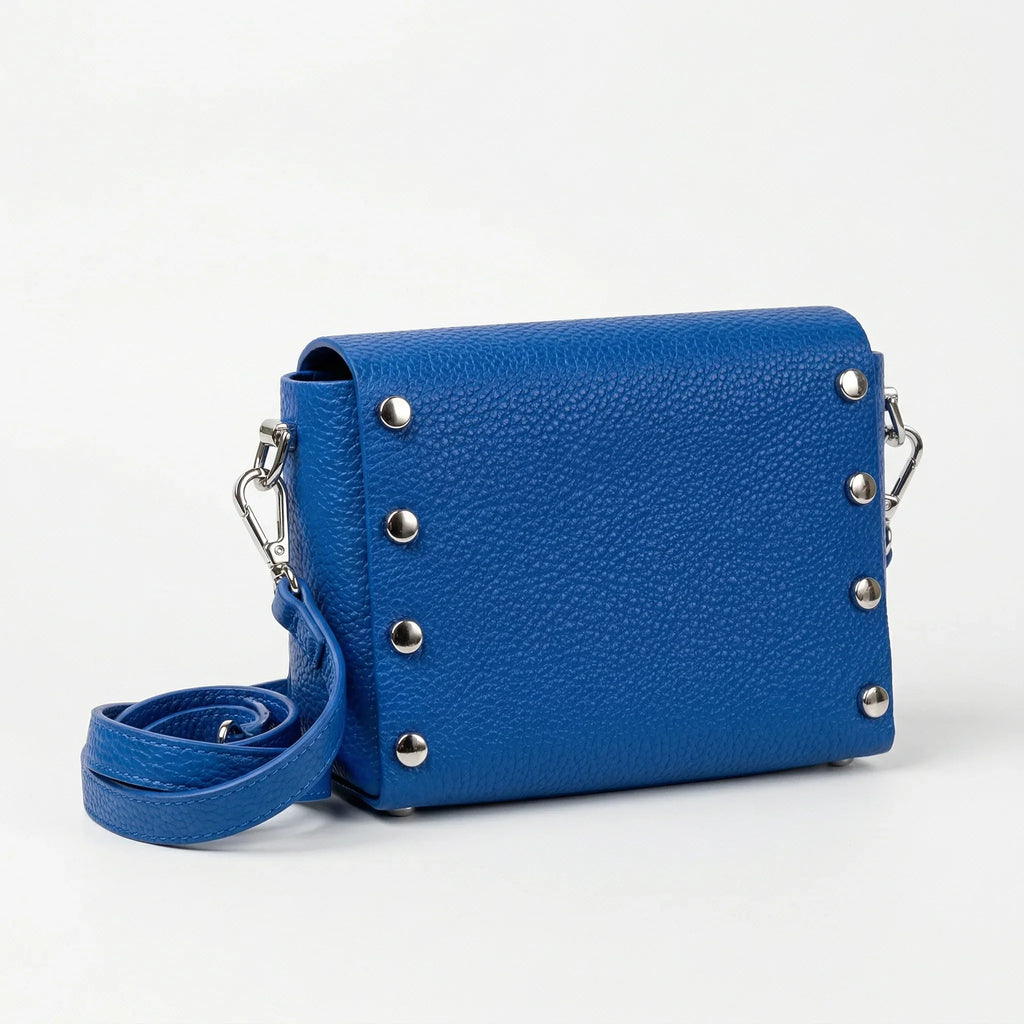 Pochette a Tracolla in Ecopelle con Finiture Argento - Stile Donna Bags