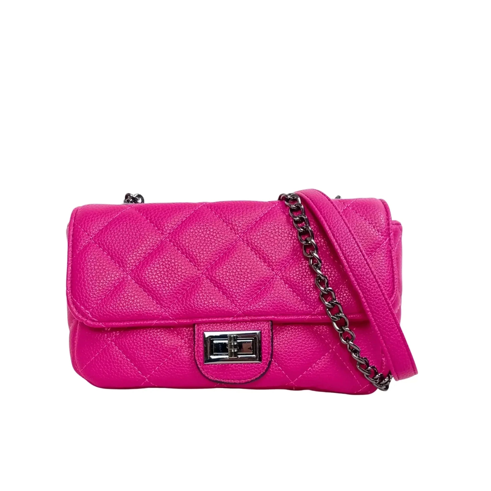 Pouch Clutch in Ecopelle con Catena Argento per Look Elegante - Stile Donna Bags