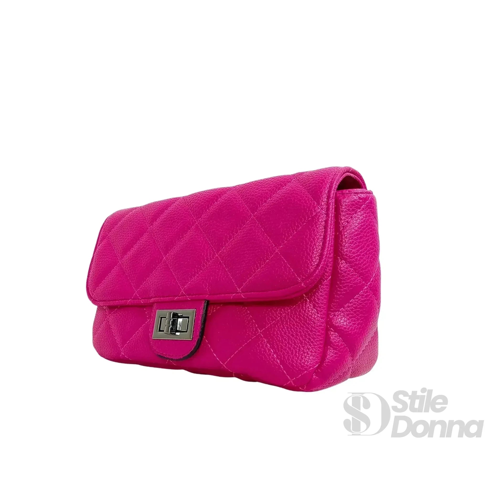 Pouch Clutch in Ecopelle con Catena Argento per Look Elegante - Stile Donna Bags
