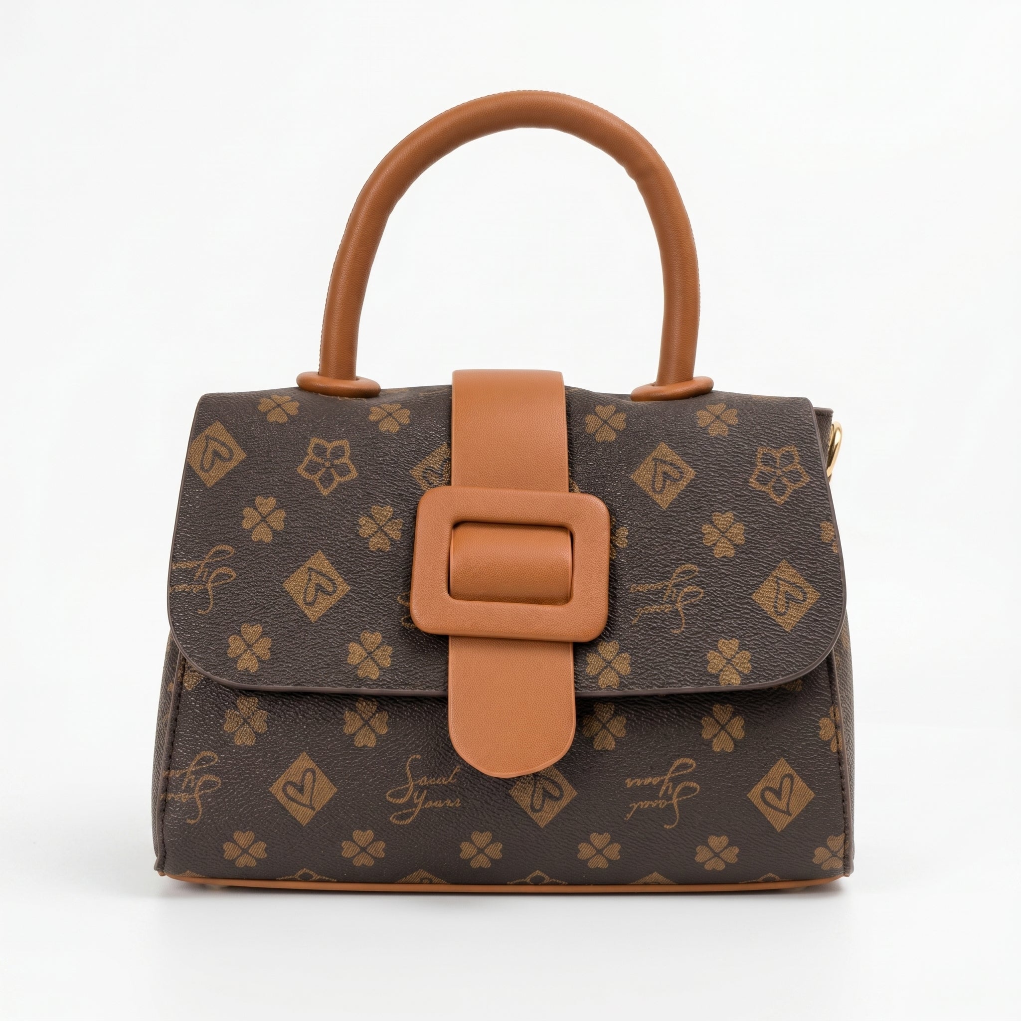 Sweet Years Mini Borsa a Tracolla in Ecopelle con Stampa Floreale - Stile Donna Bags