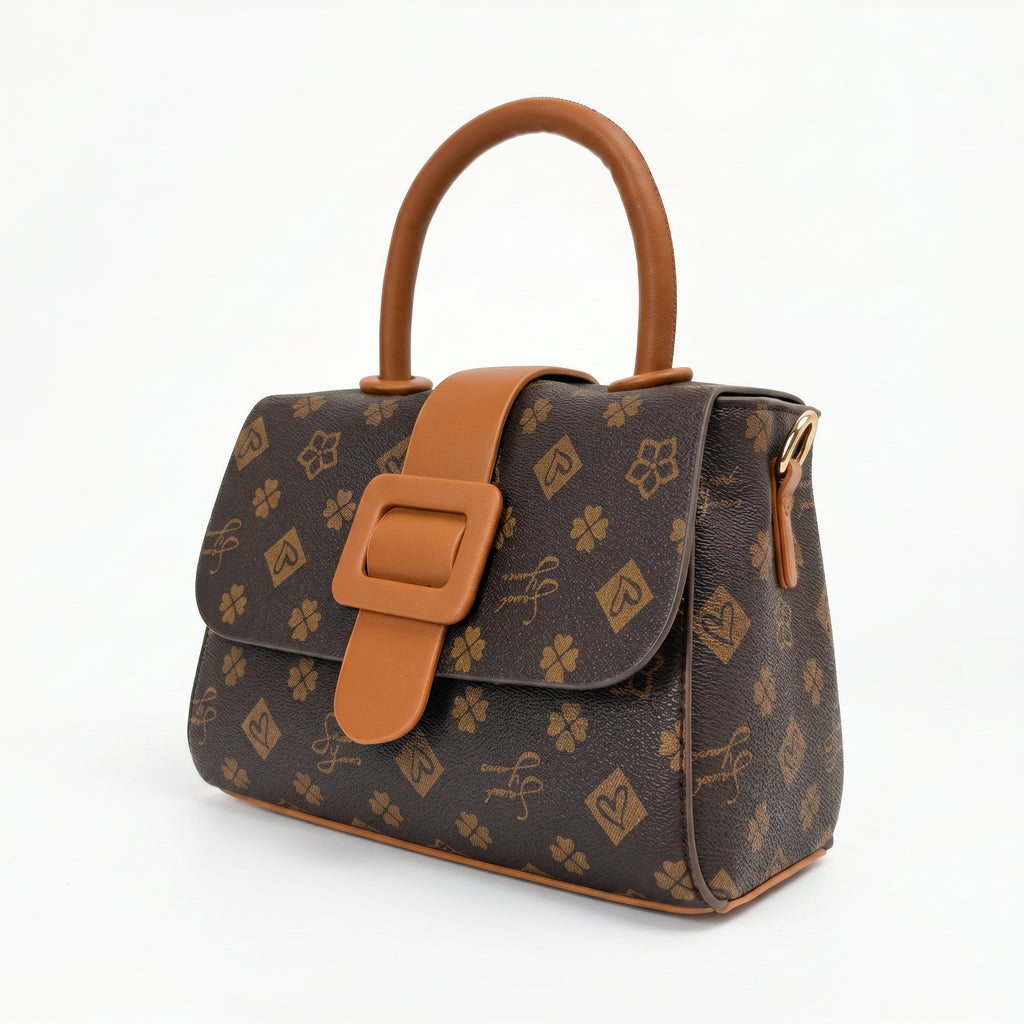Sweet Years Mini Borsa a Tracolla in Ecopelle con Stampa Floreale - Stile Donna Bags