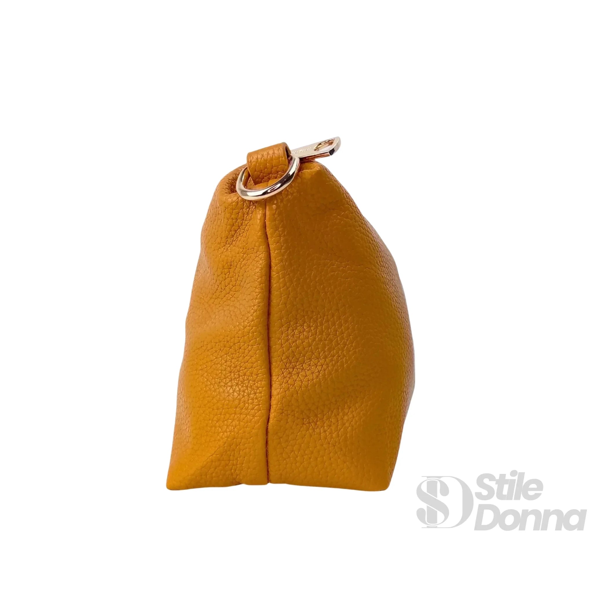 Valentini SIBI Borsa Tote in Pelle PU Giallo Senape con Finiture Dorate - Stile Donna Bags