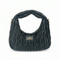 YY Coveri Borsa a Spalla Trapuntata in Ecopelle con Manico Spirale - Stile Donna Bags