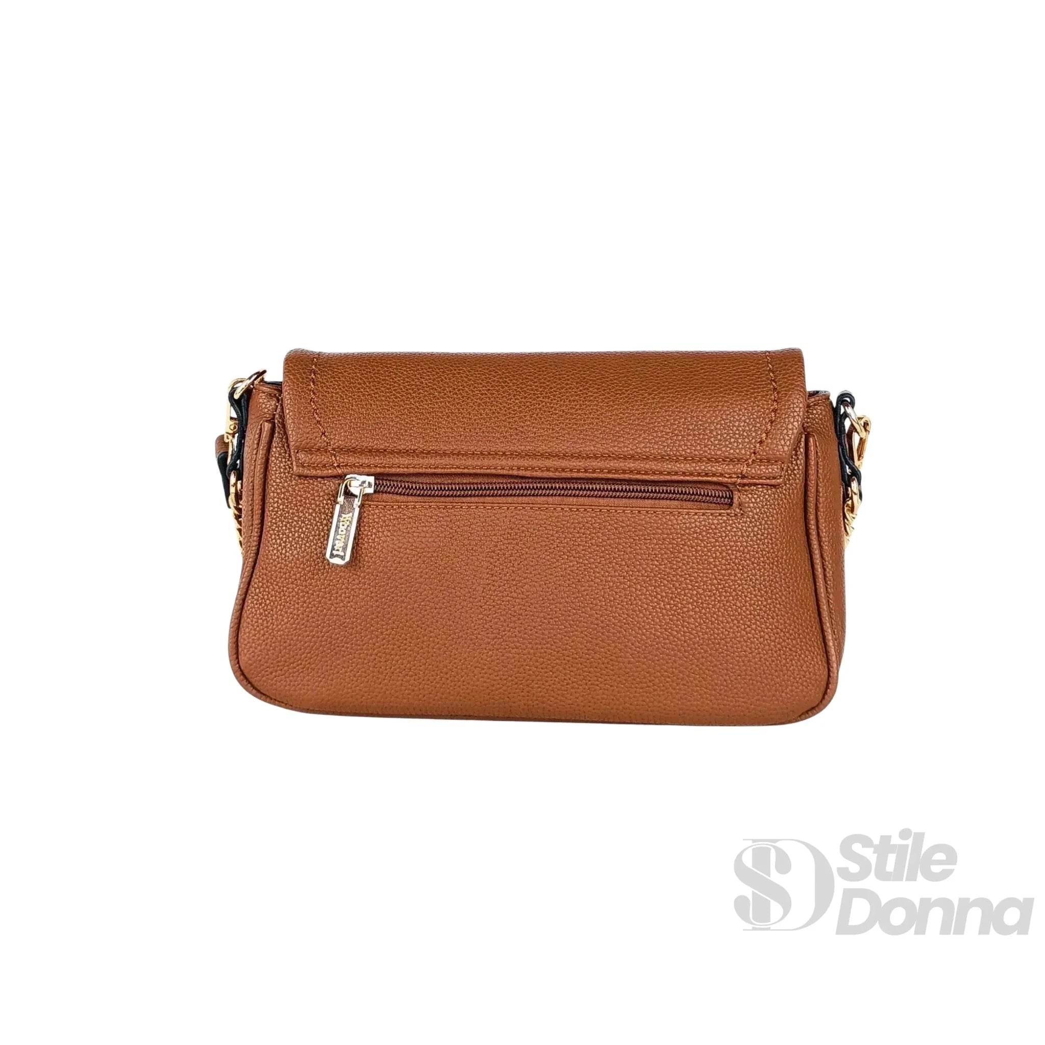 YY Coveri Borsa in Ecopelle Marrone con Tracolla Rimovibile - Stile Donna Bags