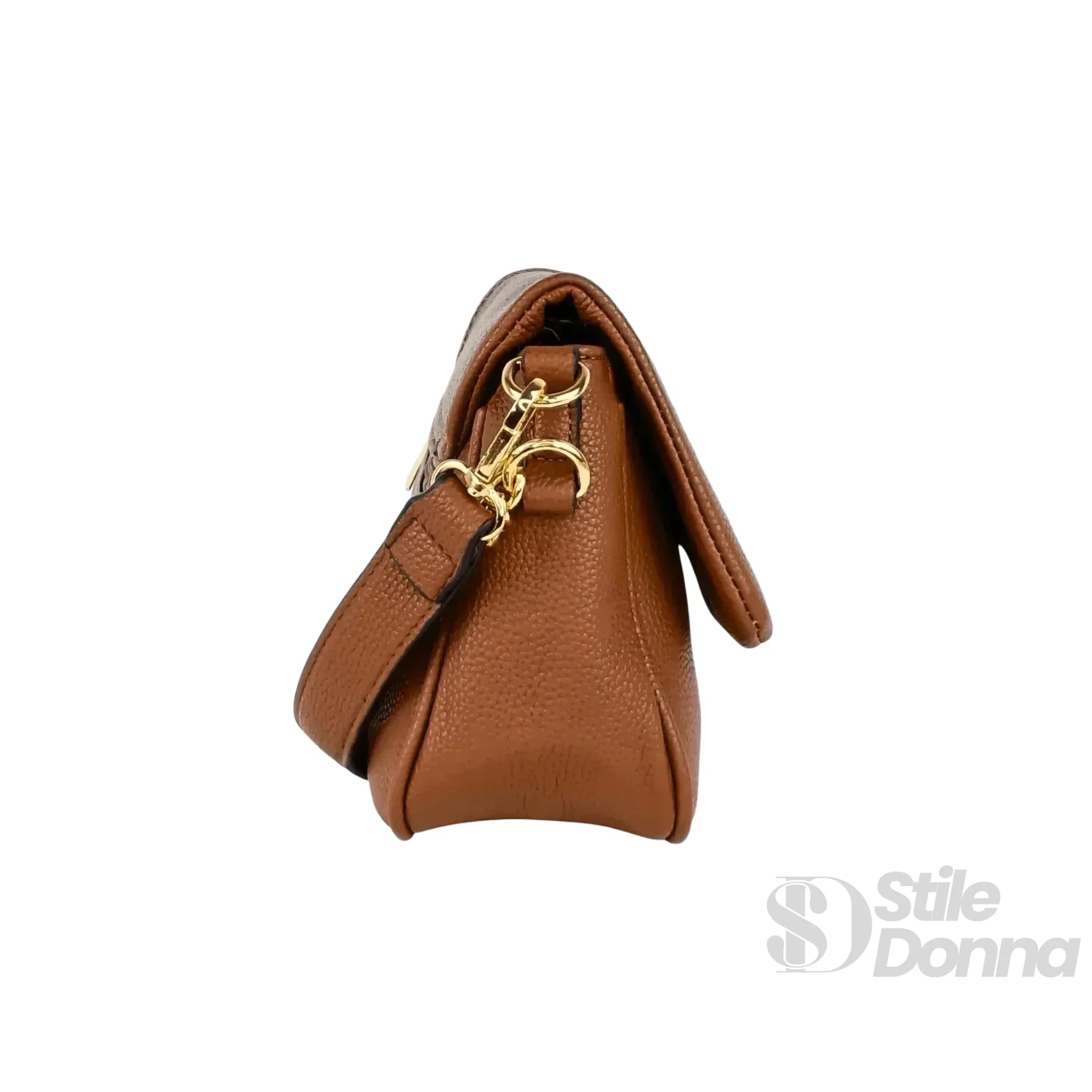 YY Coveri Borsa in Ecopelle Marrone con Tracolla Rimovibile - Stile Donna Bags