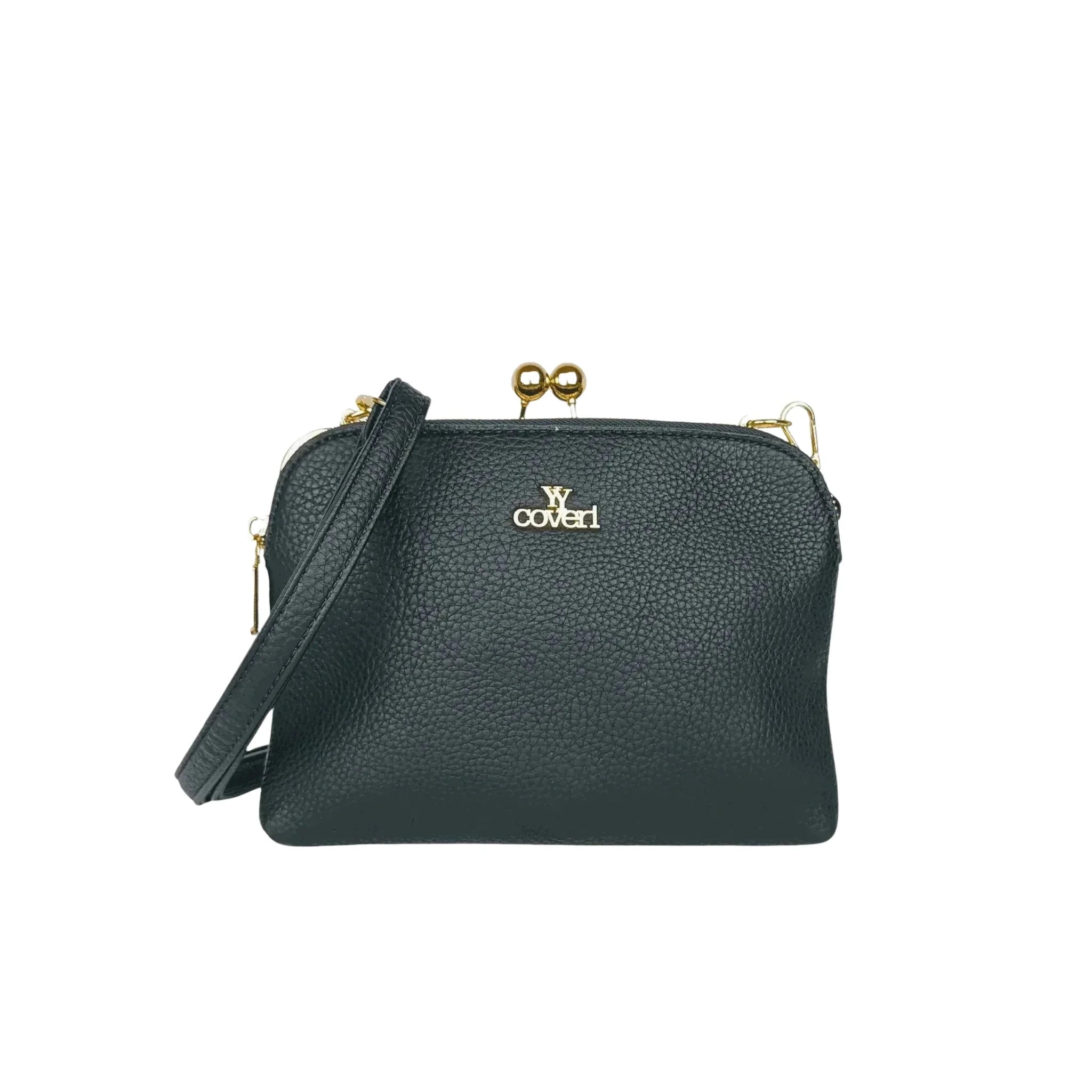 YY Coveri Pochette a Tracolla in Ecopelle con Logo Dorato - Stile Donna Bags