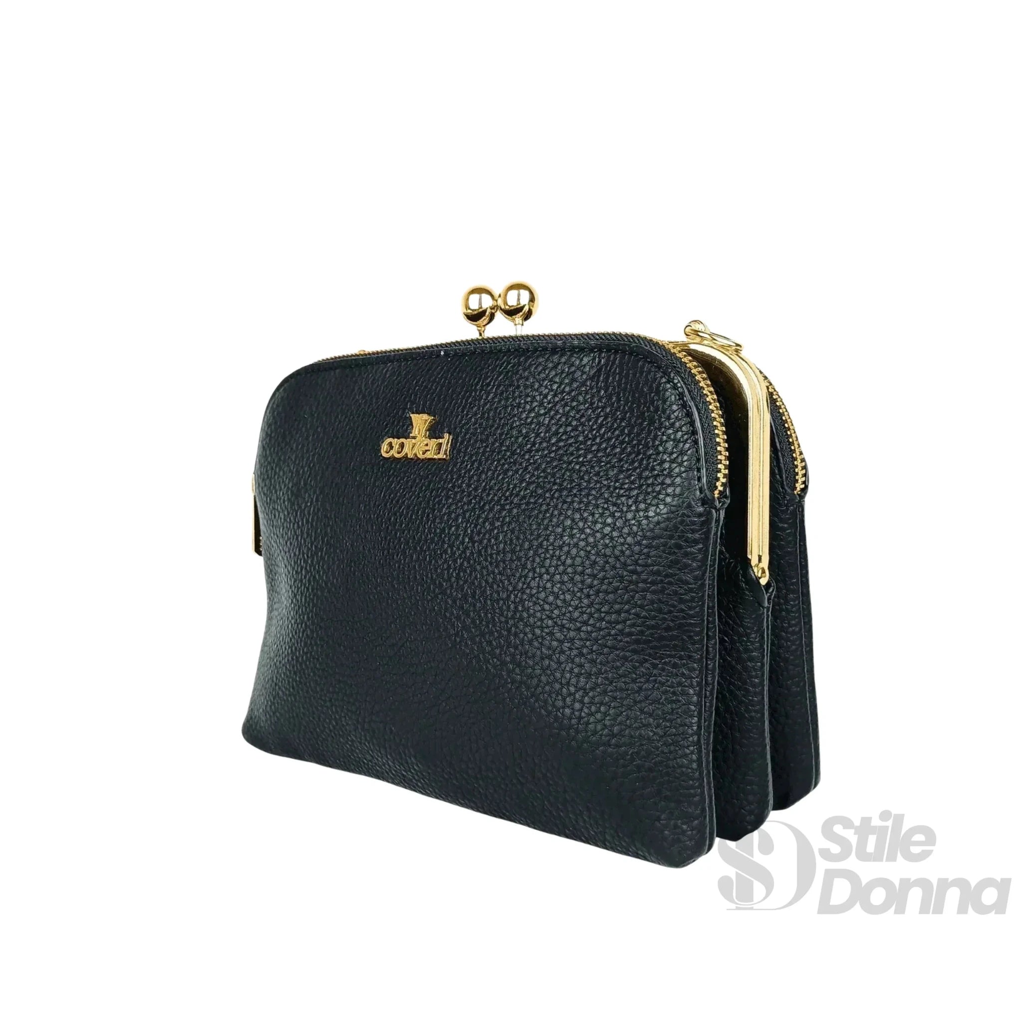 YY Coveri Pochette a Tracolla in Ecopelle con Logo Dorato - Stile Donna Bags