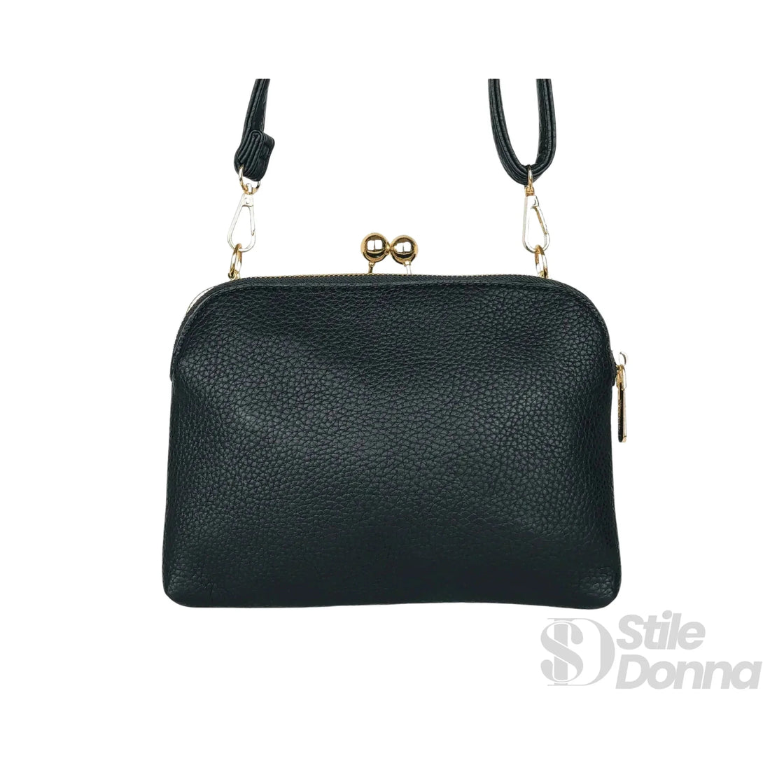 YY Coveri Pochette a Tracolla in Ecopelle con Logo Dorato