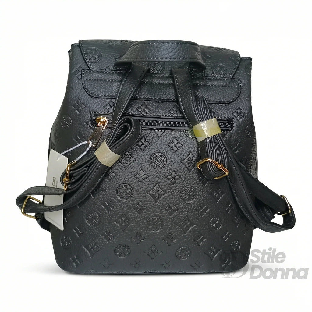 Zaino in Ecopelle Grigio per Uso Urbano e Professionale - Stile Donna Bags