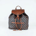 Zaino in Ecopelle Marrone con Tracolla Regolabile - Stile Donna Bags