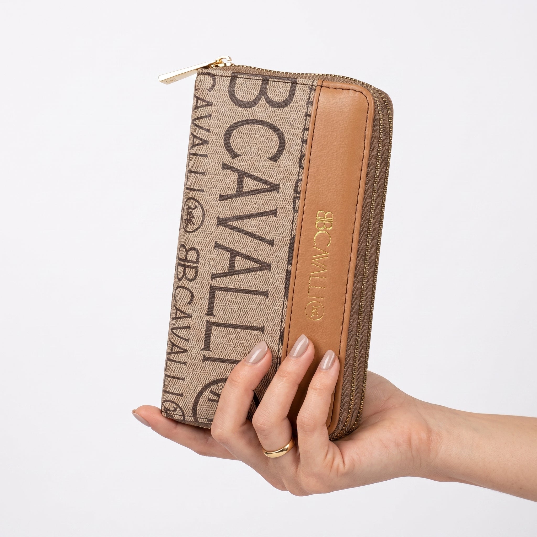 B.Cavalli Portafoglio in Ecopelle con Motivo Fantasia - Stile Donna Bags