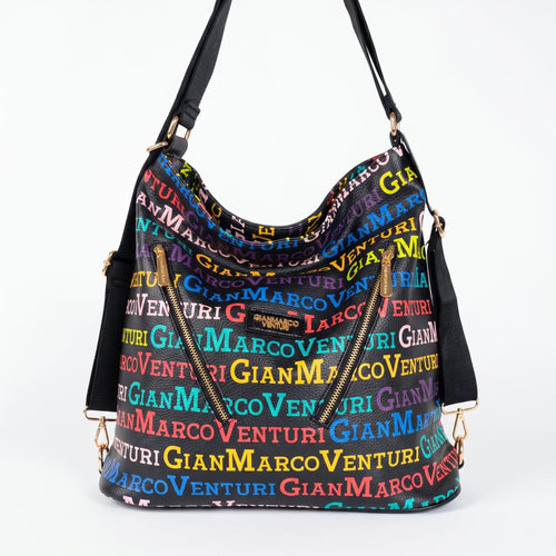 Borsa 2 in 1 Gianmarco Venturi – Hobo & Zaino Multicolor - Stile Donna Bags