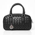 Borsa a Cilindro Intrecciata Nera - Stile Donna - Catania