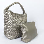 Borsa a Mano in Ecopelle Intrecciata - Stile Donna - Catania