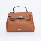 Borsa a Mano in Ecopelle Marrone - Stile Donna - Catania
