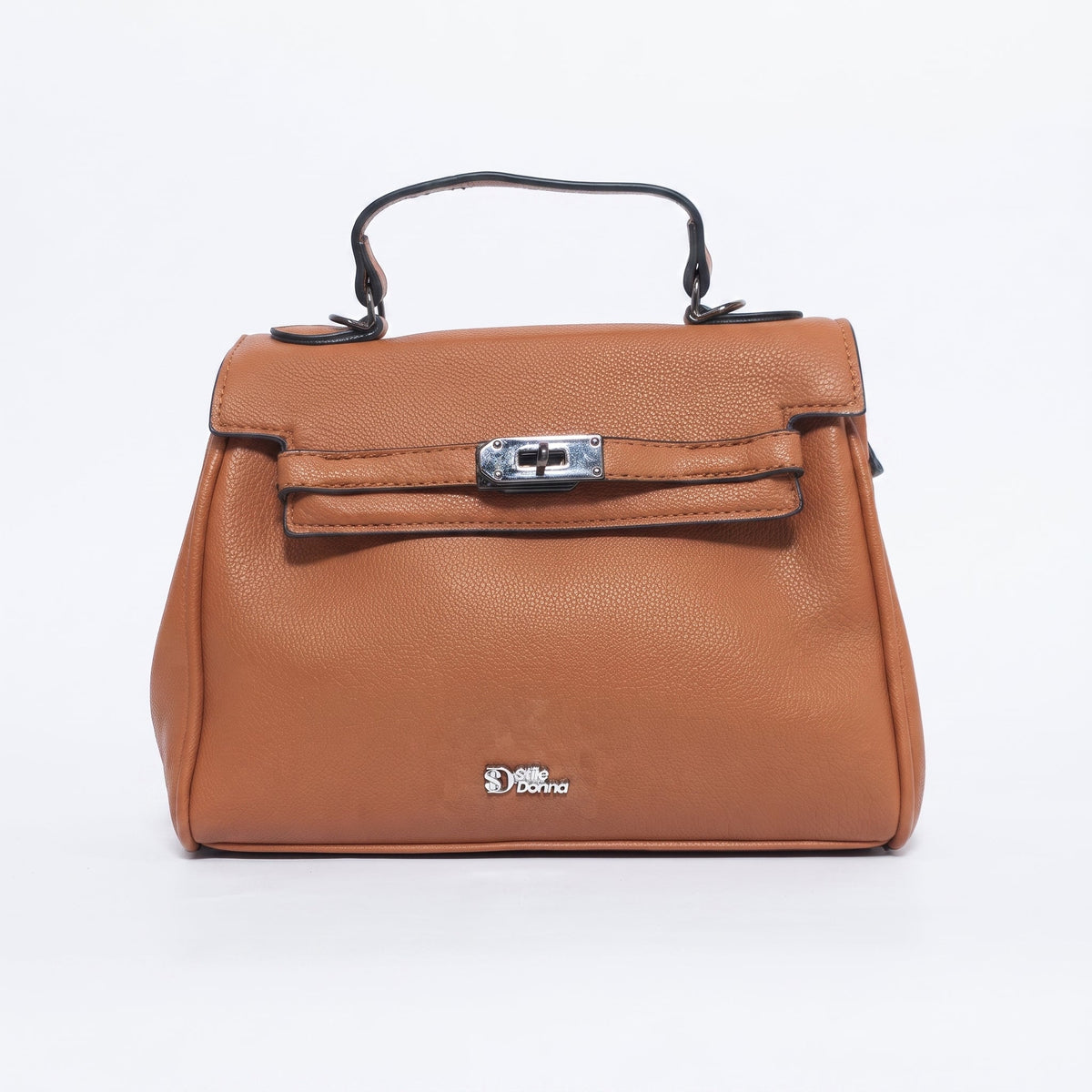 Borsa a Mano in Ecopelle Marrone - Stile Donna - Catania