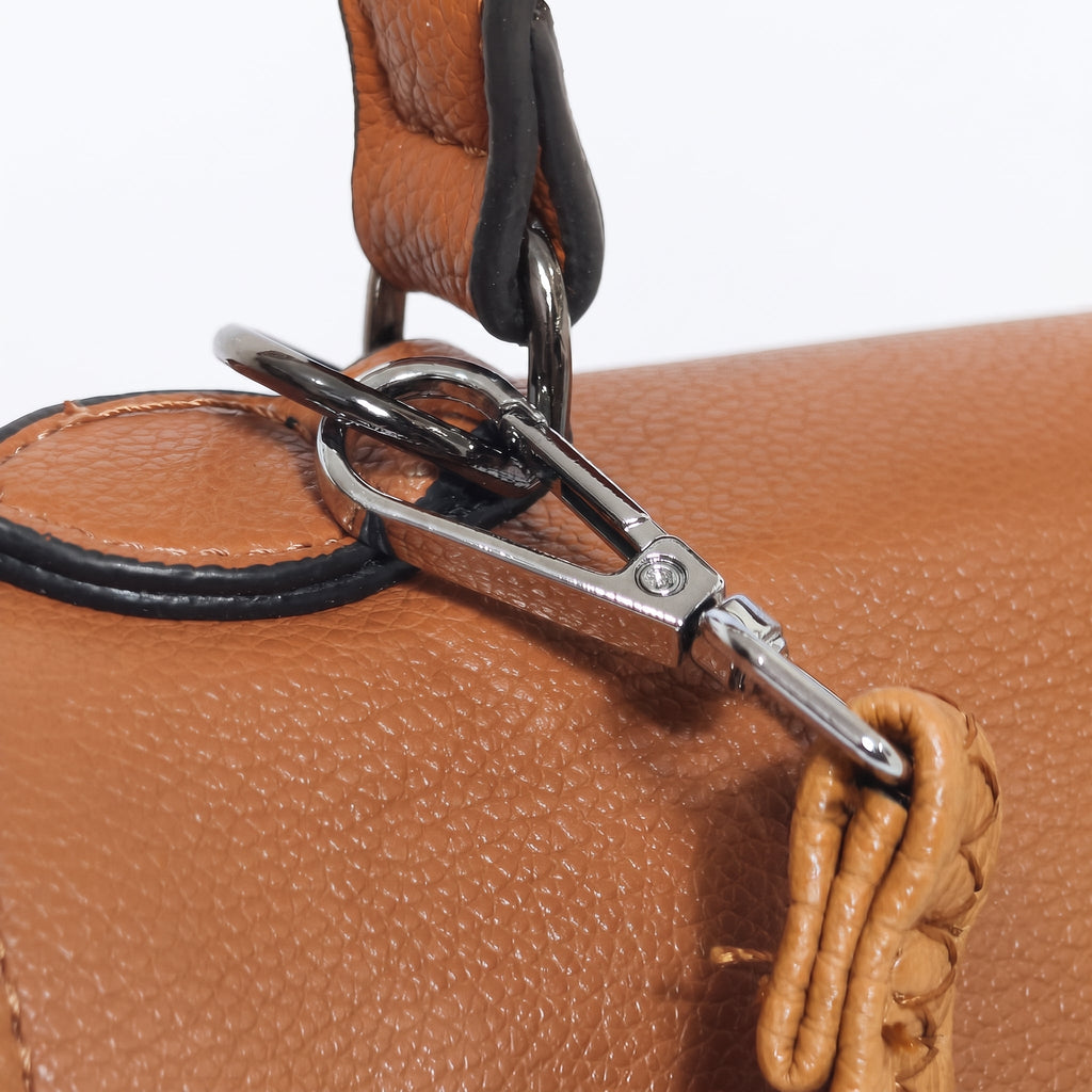 Borsa a Mano in Ecopelle Marrone - Stile Donna - Catania