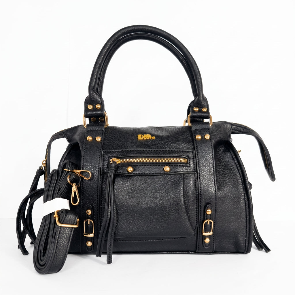 Borsa a Mano in Ecopelle Nera - Stile Donna - Catania