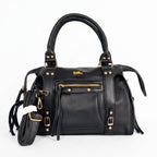 Borsa a Mano in Ecopelle Nera - Stile Donna - Catania